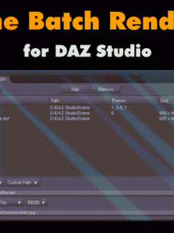 110993 工具 批量渲染  Batch Renderer for DAZ Studio