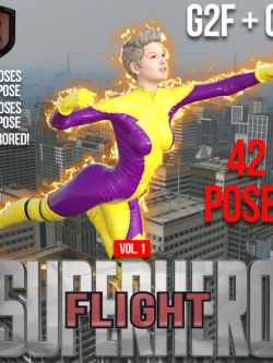 116360 姿态 超级英雄 SuperHero Flight for G2F & G3F Volume 1